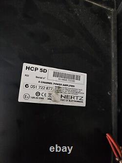 Hertz Hcp-5d 5-channel 1500w Max Component Speakers Subwoofer Car Amplifier New