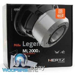 Hertz Ml2000.3 8 Sub 700w Rms Mille Legend Subwoofer Clean Bass Car Speaker New