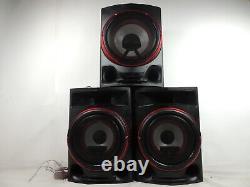 Home Audio Stereo System Speake MODEL CJS88W ONLY SPEAKERS/ 1 FRONT/2 SUBWOOFER