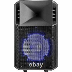 ION Audio POWER GLOW 200 Watt 2-Way PA Bluetooth Speaker (Black)