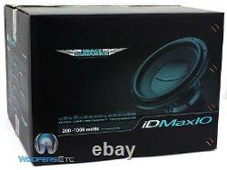 Image Dynamics Idmax10 V. 4 D2 Pro 10 Dual 2-ohm 1800w Max Subwoofer Speaker New