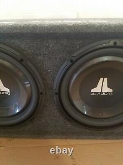 JL twin audio subwoofers speakers bass subs box