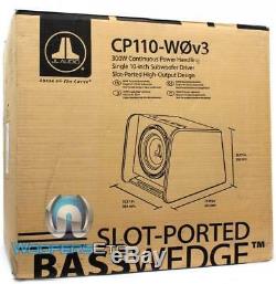 Jl Audio Cp110-w0v3 10 Sub 10w0v3-4 Ported Enclosure Subwoofer Speaker Bass Box