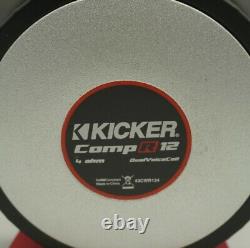 KICKER 12 COMPR SUBWOOFER 43CWR124 500W RMS 4 Ohm Dual Voice Coil Audio Speaker