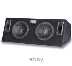 Kicker SS1000 Car Audio Full Range Dual 10 & Compression Tweeters Speaker Box