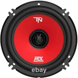 MTX Audio RT8PT 8 Bass Tube Powered Subwoofer with Terminator Speakers & Amp Kit