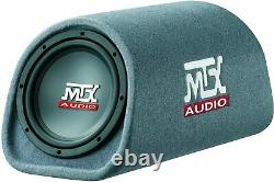 MTX Audio RT8PT 8 Bass Tube Powered Subwoofer with Terminator Speakers & Amp Kit