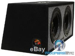 Memphis 2 12 Subwoofers + Ported Box Loaded Enclosure Bass Speakers Car Audio