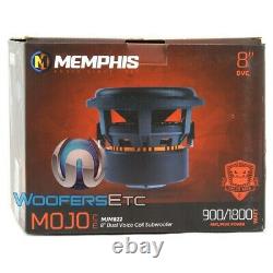 Memphis Mjm822 Mojo 8 Sub 900w Rms Dual 2-ohm Subwoofer Bass Car Speaker New