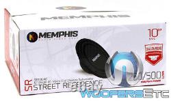 Memphis Srxs1040 10 500w Single 4-ohm Shallow Thin Subwoofer Bass Speaker New