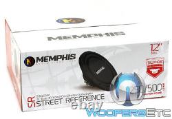 Memphis Srxs1244 12 Sub 500w Dual 4-ohm Shallow Thin Subwoofer Bass Speaker New