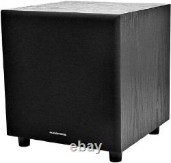 Monoprice Subwoofer Speaker 60-Watt Powered 8inch With Auto-On Function Home Audio