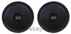 NEW (2) 15 SubWoofer Speakers. 8 ohm. Woofers Replacement. Bass cabinet DJ. PA 500w