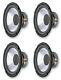 New (4) 8 Woofer Speakers Home Audio Replacements 8ohm Woofer Bass 8inch Lot