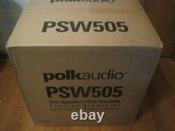 New Polk Audio Psw505 12 Powered Subwoofer Black Single Forhome Speaker New