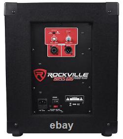 New Rockville RBG10S Bass Gig 10 1200 Watt Active Powered PA Subwoofer DJ/Pro