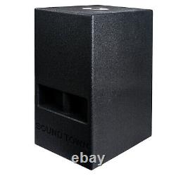 OPEN BOXSound Town 10 600W Powered Folded Horn Subwoofer Black CARME-110SPW-R