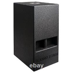 OPEN BOXSound Town 10 600W Powered Folded Horn Subwoofer Black CARME-110SPW-R