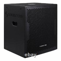 OPEN BOXSound Town CARME 1600W 18 Powered Subwoofer with DSP (CARME-18SPW-R)