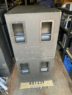 PAIR USED Carvin TRX218 Dual 18 High Output Subwoofer (PAIR) great sound SMALL