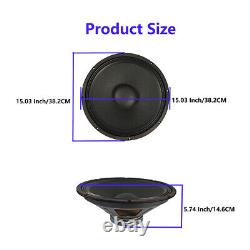 Pair 15 Inch Raw Woofers Home Audio 2000W Powered Speaker Sub woofers Loud Bass