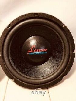 Pair LANZAR Sound LP8 8 Car Subwoofer Speaker WOOFER Dual 4 Ohm 150 WATTS RARE