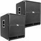 Pair Of Seismic Audio 18 Pa Powered Subwoofer Active Speakers 500 Watts Each