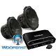 Pkg 2 Rockford Fosgate P3d4-12 Subwoofers Bass Speakers+ R2-1200x1 Amplifier New