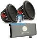 Pkg Soundstream (2) T5.152 15 Subwoofers Speakers + T1.6000dl Bass Amplifier