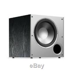 Polk 10 Powered Subwoofer Black Bass Amplifier Audio Sound Home Theater Speaker