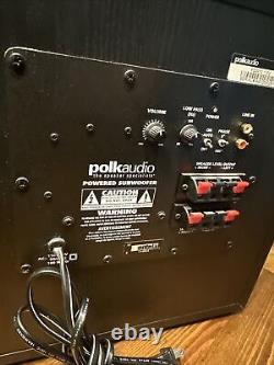 Polk Audio PSW10 110V 100 Watt Compact Powered Subwoofer Sub Speaker CLEAN WORKS
