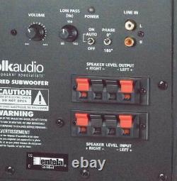 Polk Audio PSW10 (BK) 10 50-watt Powered Subwoofer