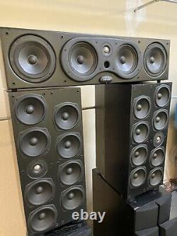 Polk Audio Speakers SRT Superior Towers pair Subwoofer & Center Chanel S FL