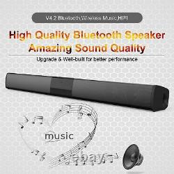Portable Home Theater HIFI Wireless Speakers Sound Bar FM Radio USB Subwoofer