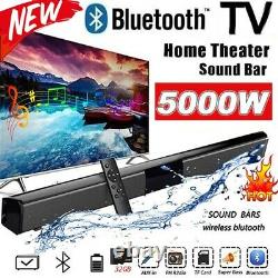 Portable Surround Sound Bar 4 Speaker System Wireless Subwoofer TV Home Theater