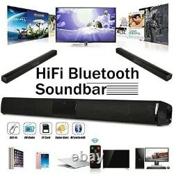 Portable Surround Sound Bar 4 Speaker System Wireless Subwoofer TV Home Theater