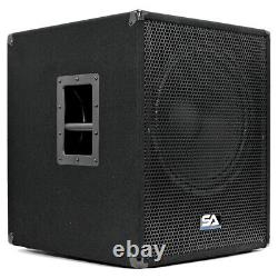 Powered 15 Inch Pro Audio/DJ Subwoofer Cabinet with Class D Amp 1000 Watts