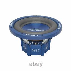 Pyle PLBW84 8 Inch 600 Watt DVC Car Audio Subwoofer Speakers, Blue (4 Pack)