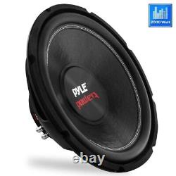Pyle PLPW15D 15-Inch 2000 Watt Dual 4 Ohm Subwoofer Pyle Audio Bass Speaker pair