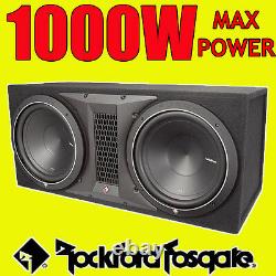 Rockford Fosgate Double 12 PUNCH 1000w Car Audio Subwoofer Sub Woofer Bass Box