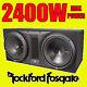 Rockford Fosgate Double 12 Punch 2400w Car Audio Subwoofer Sub Woofer Bass Box