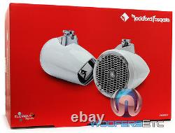 Rockford Fosgate Pm282w White 8 400w Marine Audio Boat Wakeboard Tower Speakers