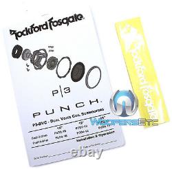 Rockford Fosgate Punch P3d2-12 Sub 12 Dual 2-ohm 1200w Subwoofer Speaker New