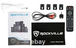 Rockville HTS56 1000w 5.1 Channel Home Theater System/Bluetooth/USB+8 Subwoofer