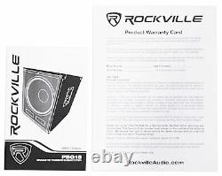 Rockville PBG18 18 2000 Watt MDF Cabinet Subwoofer Sub For Church Sound Systems