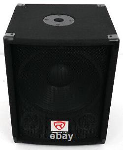 Rockville SBG1128 12 600 Watt Passive Pro DJ Subwoofer, MDF Cabinet/Pole Mount