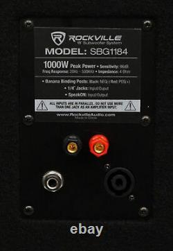 Rockville SBG1184 18 1000 Watt Subwoofer Sub For Church Sound Systems