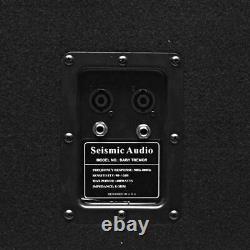 Seismic Audio Pair 15 Pro Audio Sub Cabinet PA DJ PRO Audio Speaker Sub 300W