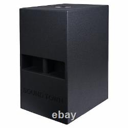 Sound Town 12 800W Powered Active PA DJ Folded Horn Subwoofer (CARME-112SPW)