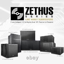 Sound Town 15 1200W Powered Line Array Subwoofer with DSP, Black(ZETHUS-115SPW)